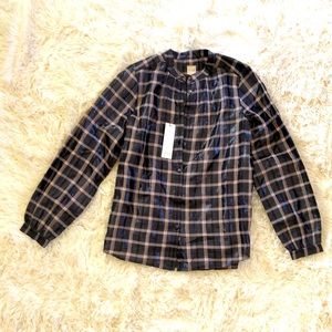 Rebecca Taylor “La Vie” Plaid Blouse